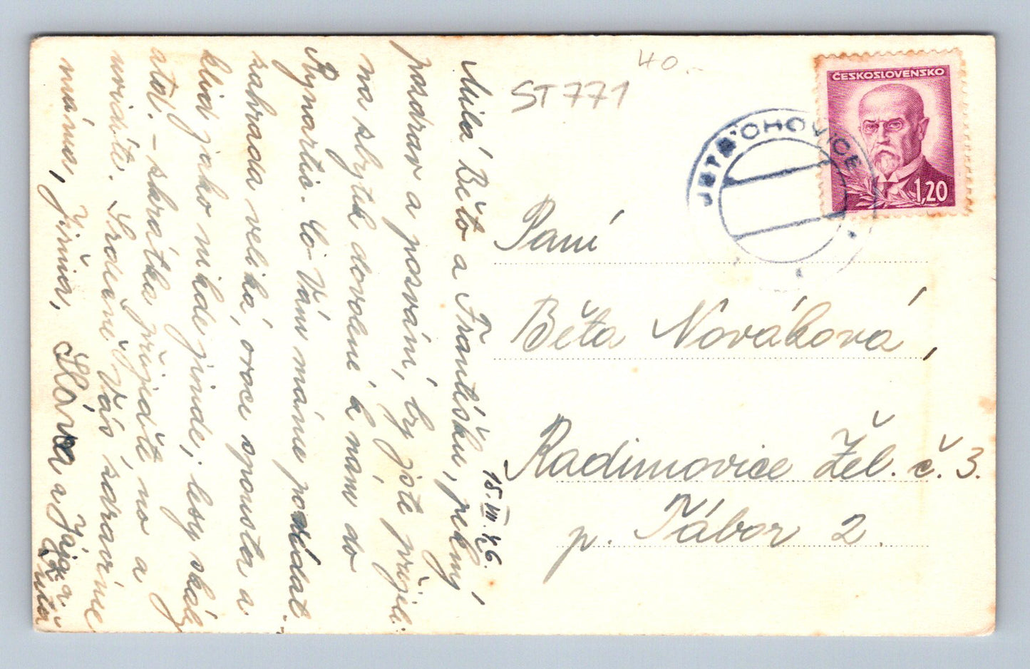 Pohlednice JETŘICHOVICE - ČESKÉ ŠVÝCARSKO (ST771)