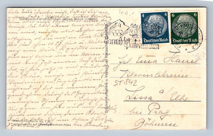 Pohlednice GARMISCH - PARTENKIRCHEN GEGEN WANK 1780 M (ST842)