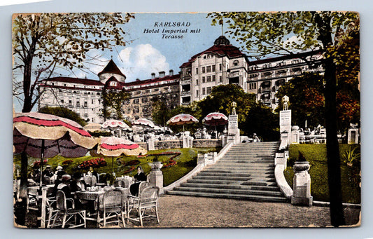 Pohlednice KARLOVY VARY - HOTEL IMPERIAL MIT TERASSE (ST847)