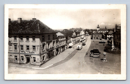 Pohlednice MNICHOVO HRADIŠTĚ - NÁMĚSTÍ - HOTEL U HROZNU (ST848)