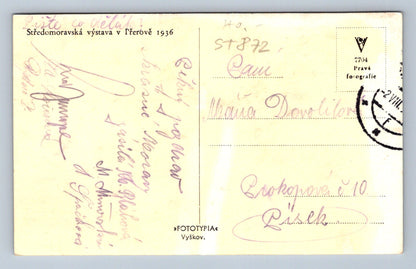 Pohlednice STŘEDOMORAVSKÁ VÝSTAVA V PŘEROVĚ 1936 (ST872)