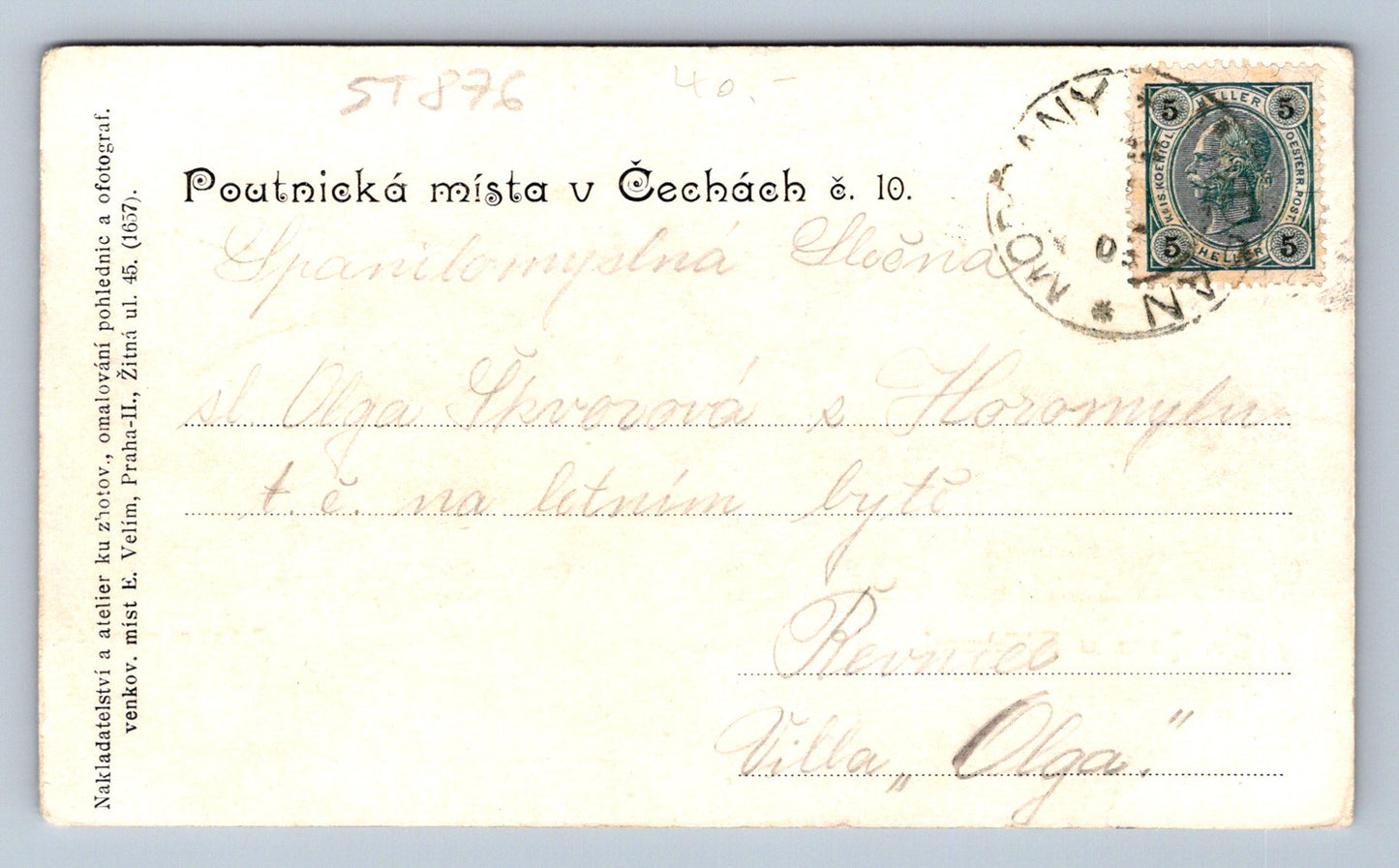 Pohlednice SV. HORA U PŘÍBRAMI (ST876)