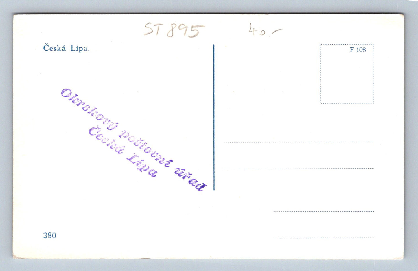 Pohlednice ČESKÁ LÍPA (ST895)