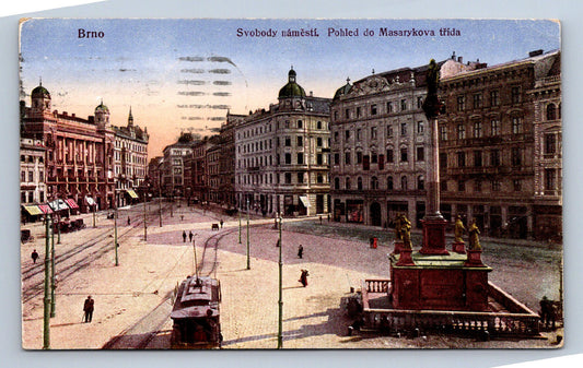 Pohlednice SVOBODY NÁMĚSTÍ. POHLED DO MASARYKOVA TŘÍDA (ST896)