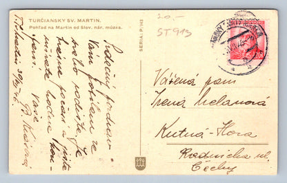 Pohlednice TURČIANSKY SV. MARTIN - POHLED NA MARTINA  (ST913)