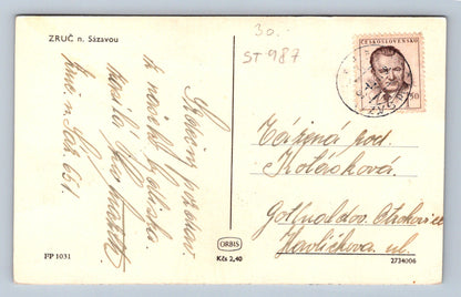 Pohlednice ZRUČ NAD SÁZAVOU (ST987)