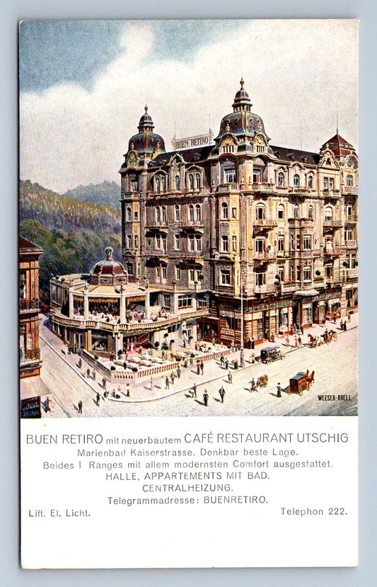 Pohlednice BUEN RETIRO - CAFÉ RESTAURANT UTSCHIG (ST2552)