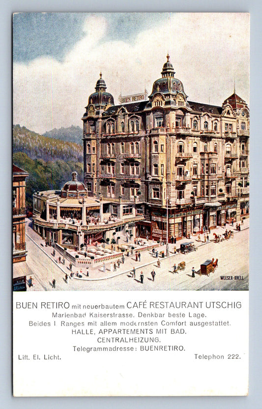 Pohlednice BUEN RETIRO - CAFÉ RESTAURANT UTSCHIG (ST2553)
