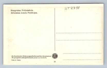 Pohlednice ZŘÍCENINA HRADU POTŠTEJNA (ST2718)