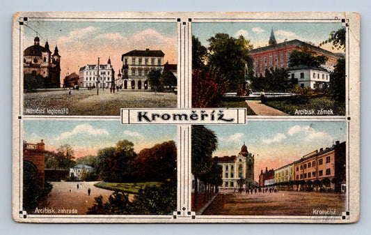 Pohlednice KROMĚŘÍŽ - KOLÁŽ BAREVNÁ (ST2816)