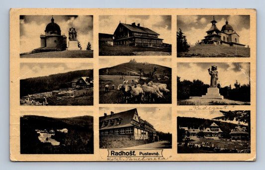 Pohlednice RADHOŠŤ - POUSTEVNA - KOLÁŽ (ST2908)