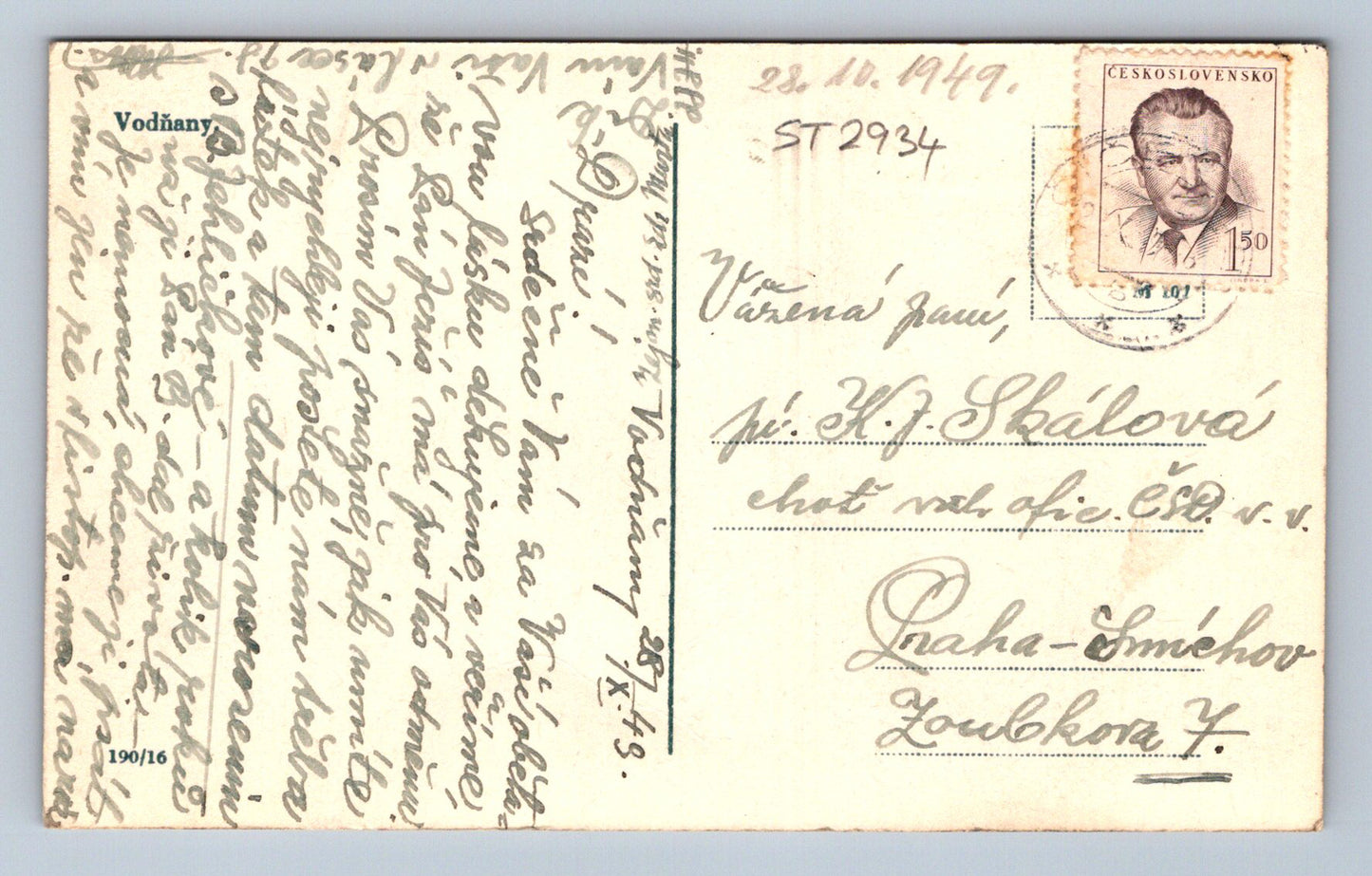 Postcard VODŇANY (ST2934)