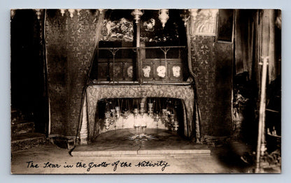 Pohlednice THE STAR IN THE GROTTO OF THE NATIVITY (ST2965)