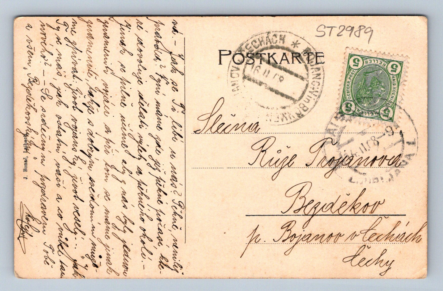 Pohlednice LAIHACH MIT STEINERALPEN (ST2989)