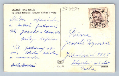 Postcard ORLÍK STATE CASTLE (ST4959)