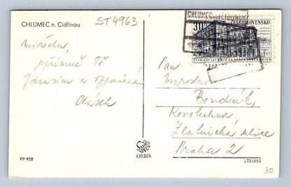 Postcard CHLUMEC NAD CIDLINOU (ST4963)