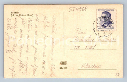 Postcard SOBĚŠÍN (ST4968)
