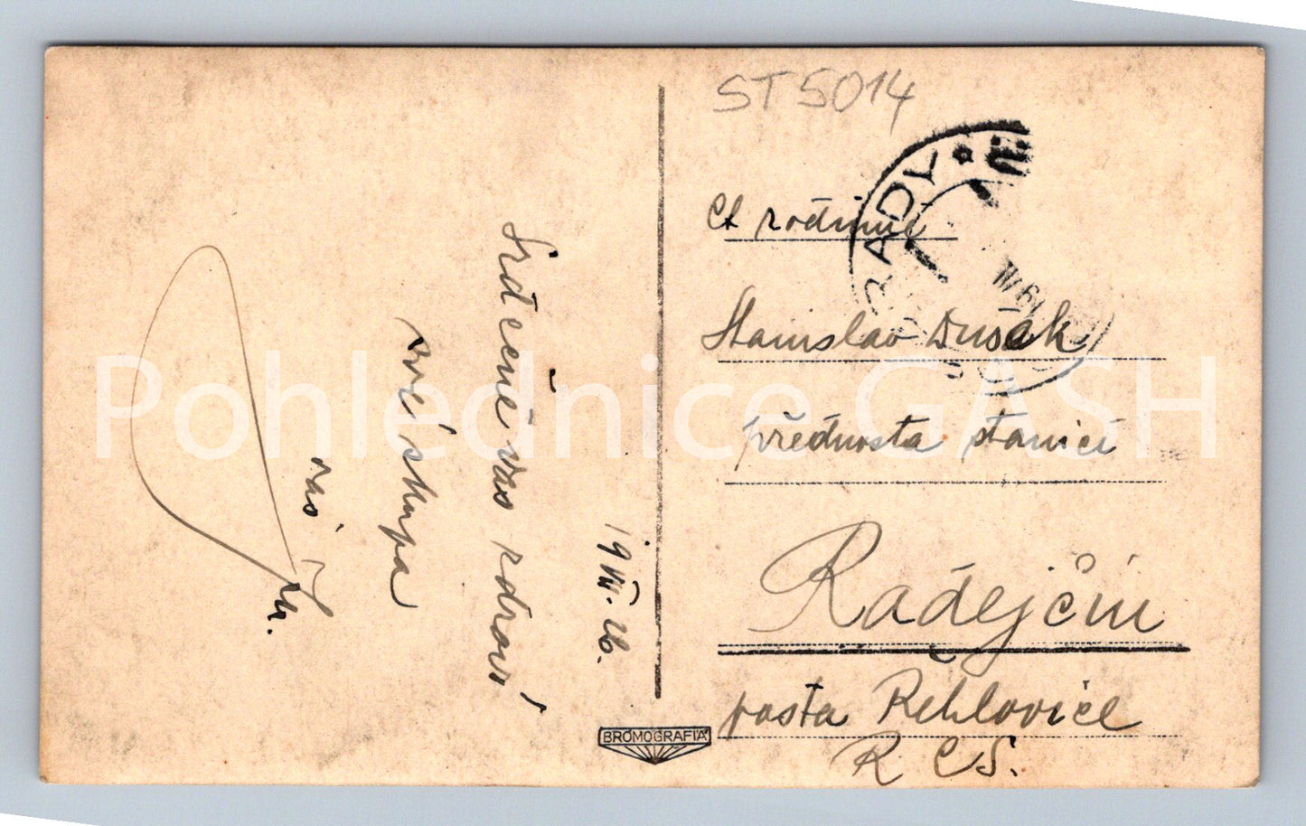 Postcard LÁZNĚ PODEBRADY (ST5014)