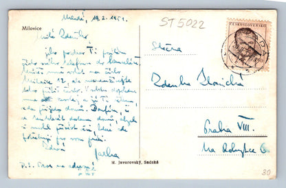 Postcard MILOVICE (ST5022)