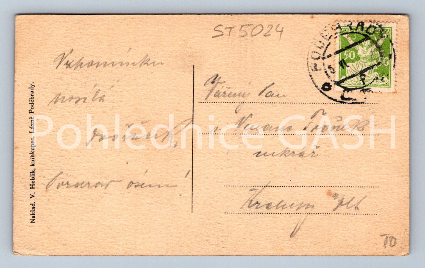 Postcard LÁZNĚ PODEBRADY (ST5024)