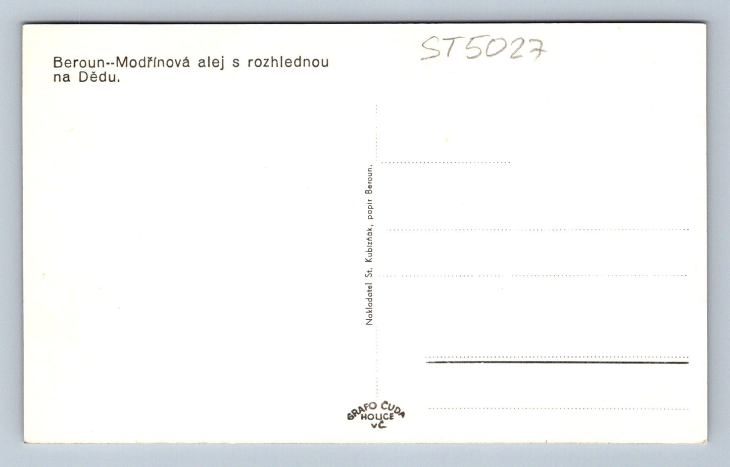 Postcard BEROUN (ST5027)