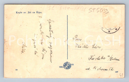 Postcard CHAPEL OF ST. JORGE IN ŘÍP (ST5033)