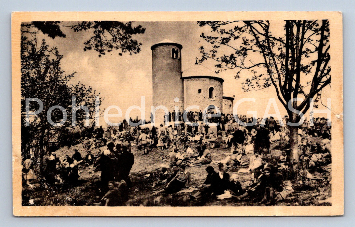 Postcard CHAPEL OF ST. JORGE IN ŘÍP (ST5033)