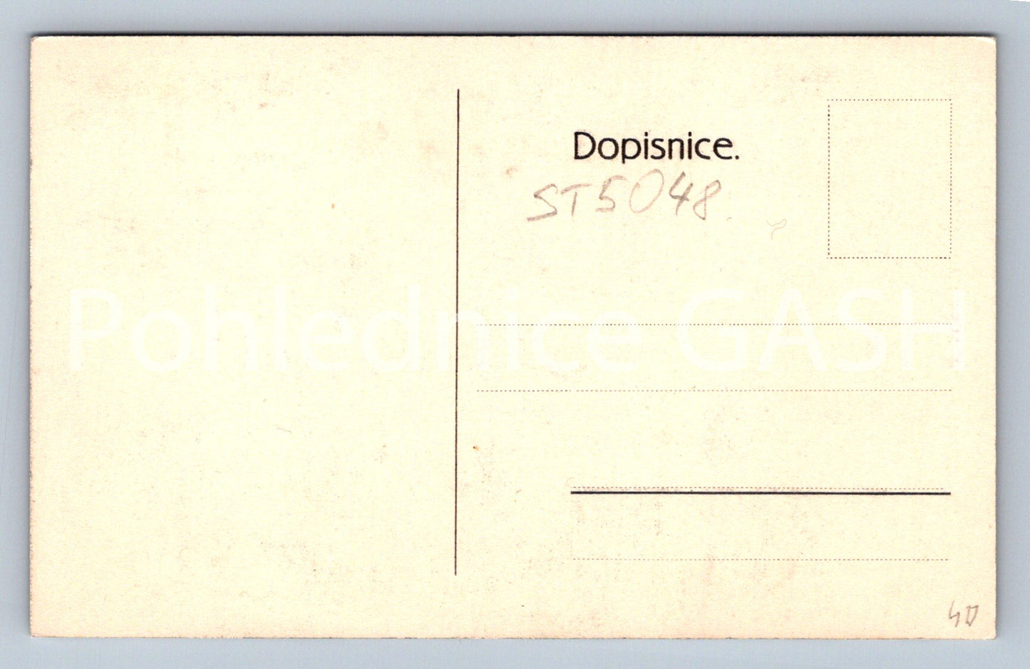 Postcard SEDLICE - OSTENICE (ST5048)