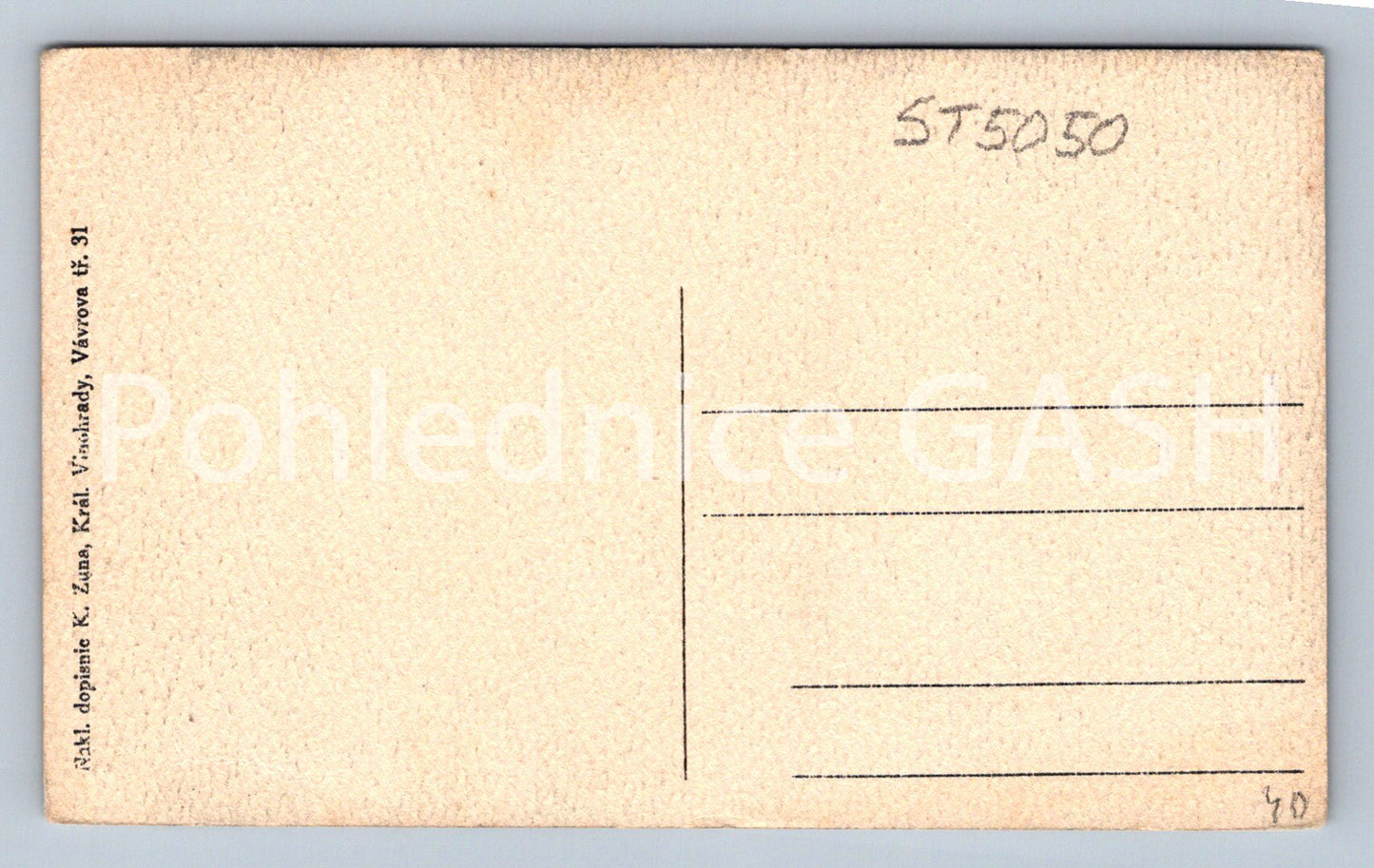 Postcard SEDLEC (ST5050)