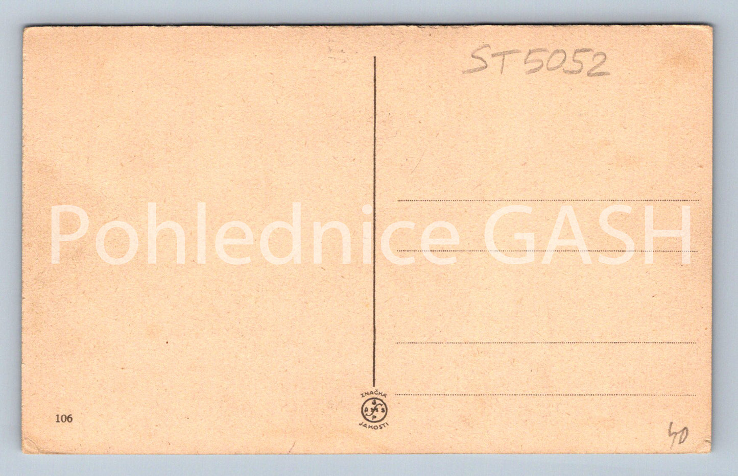 Postcard KÁCOV NAD SÁZAVOU (ST5052)