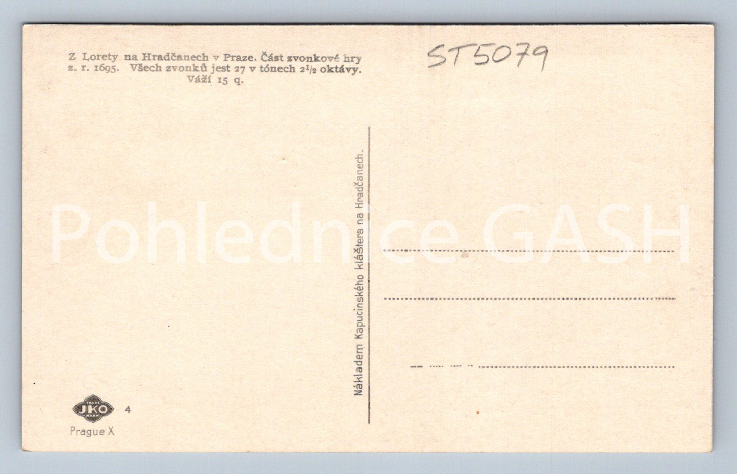 Postcard PRAGUE (ST5079)