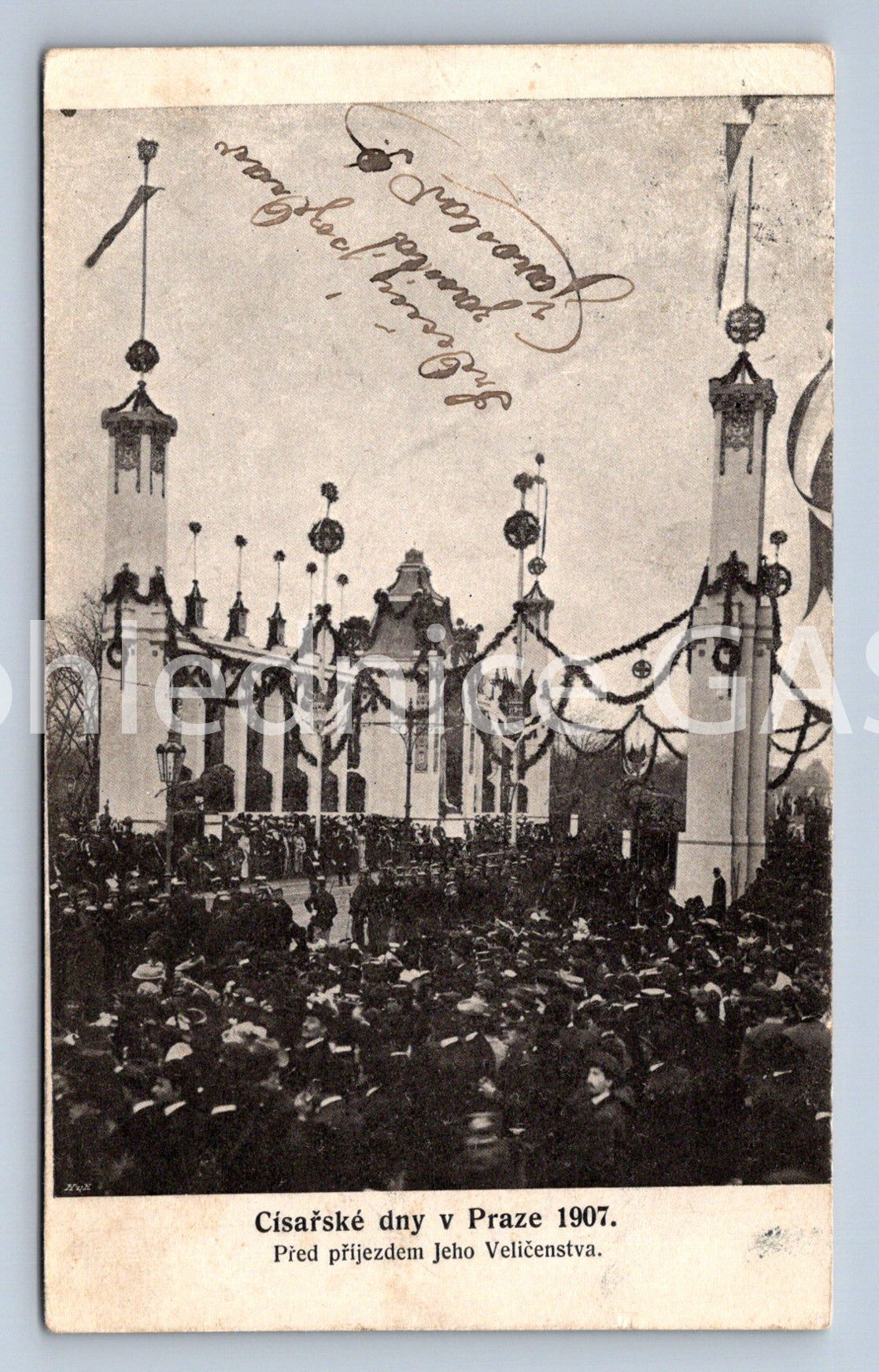 Postcard IMPERIAL DAYS IN PRAGUE 1907 (ST5102)