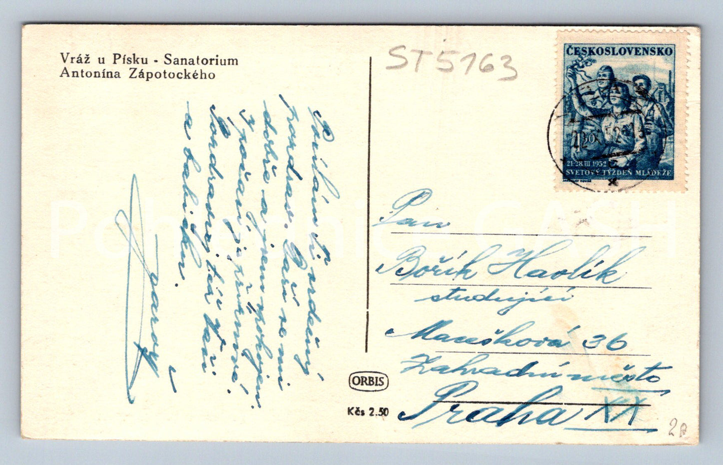 Postcard THE KILLER BY THE SAND (ST5163)