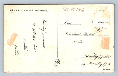 Postcard HLUBOKA NAD VLTAVOU CASTLE (ST5176)