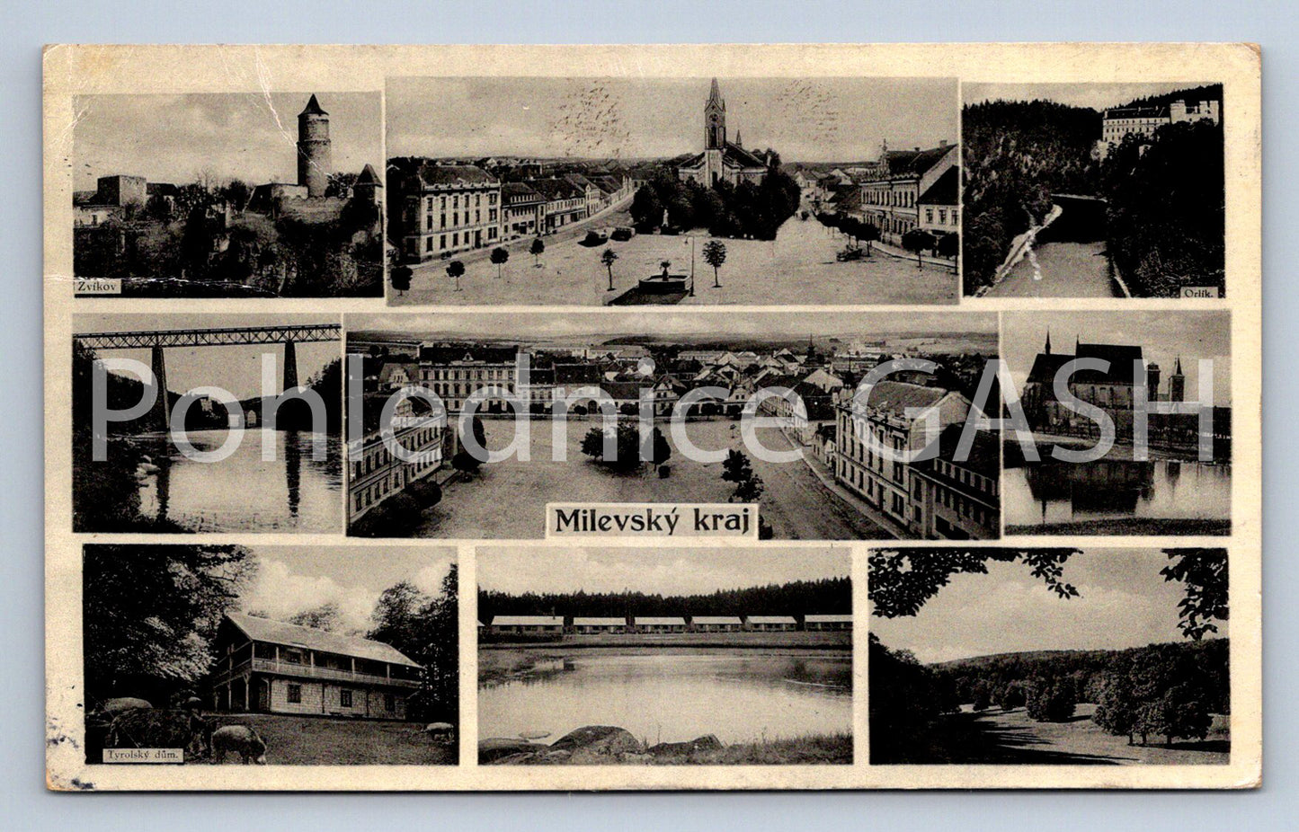 Postcard MILEVSKÝ REGION (ST5181)
