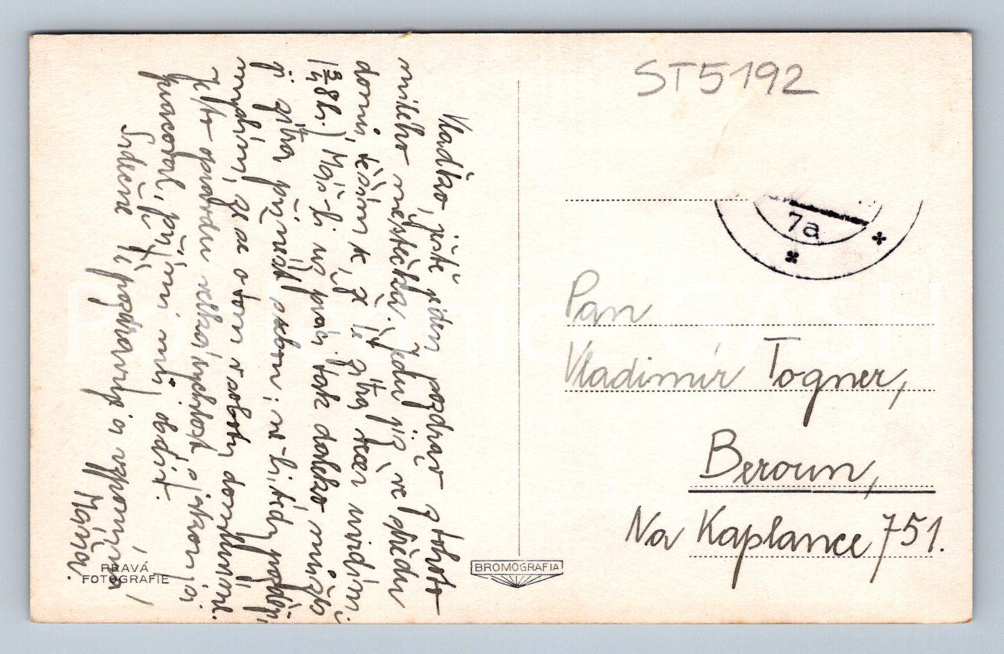 Postcard KLATOVY (ST5192)