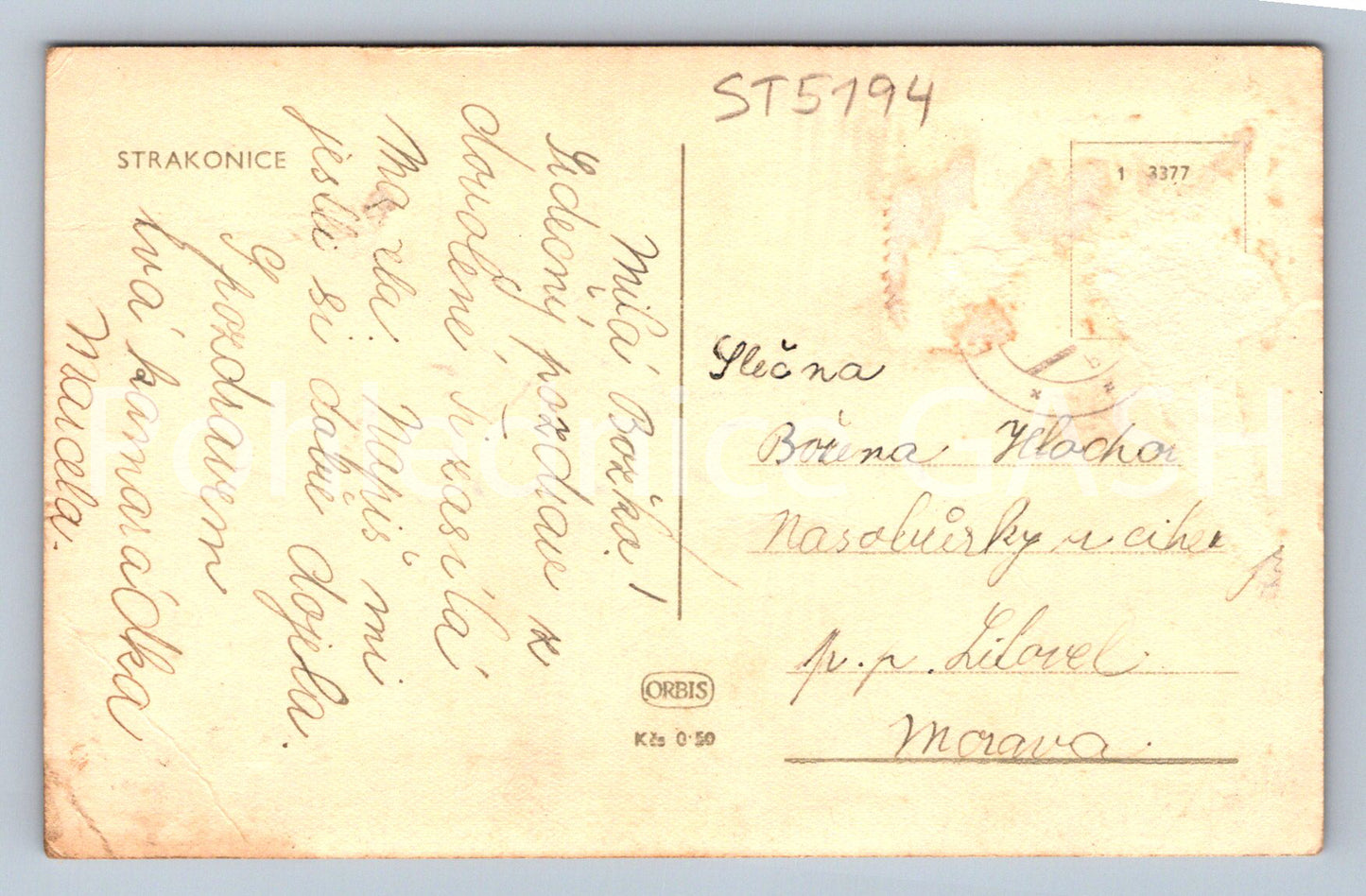 Postcard STRAKONICE (ST5194)