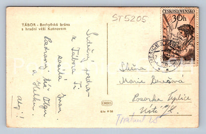 Postcard TÁBOR (ST5205)