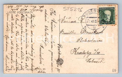 Postcard LÁZNĚ PODEBRADY (ST5216)