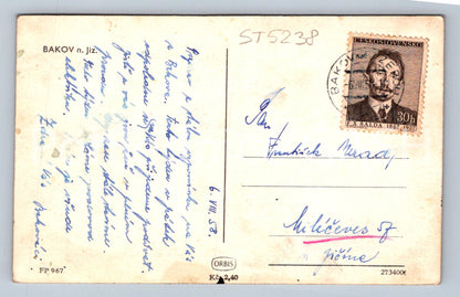 Postcard BAKOV NAD JIZEROU (ST5238)