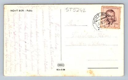 Postcard NOVÝ BOR - POST OFFICE (ST5242)