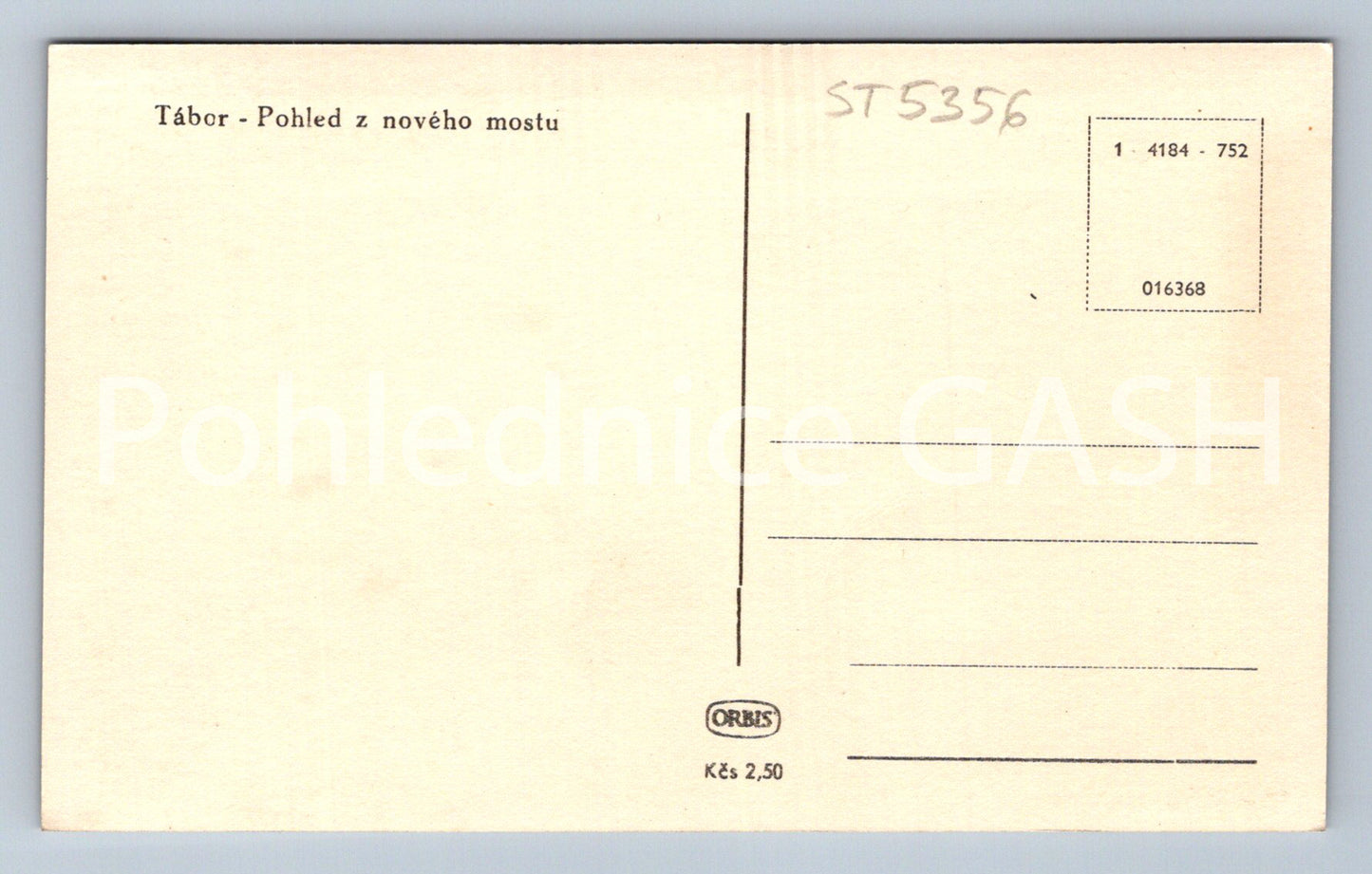 Pohlednice TÁBOR (ST5356)