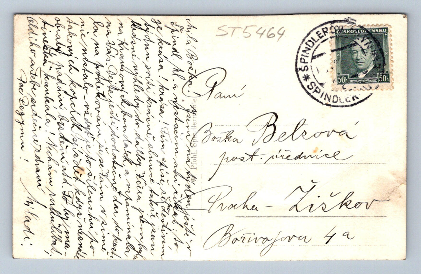 Pohlednice ŠPINDLERŮV MLÝN (ST5464)