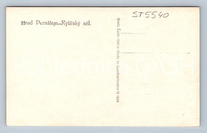 Pohlednice HRAD PERNŠTEJN - RYTÍŘSKÝ SÁL (ST5540)