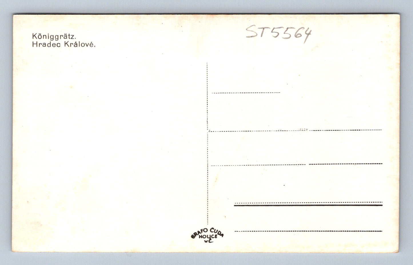 Postcard HRADEC KRÁLOVÉ (ST5564)