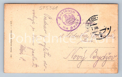 Postcard KARLŠTEJN CASTLE (ST5568)