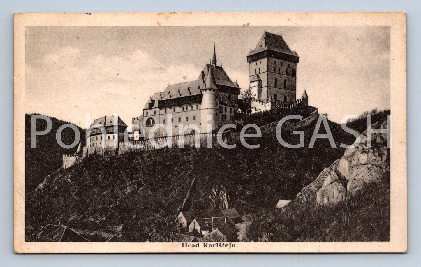Postcard KARLŠTEJN CASTLE (ST5568)