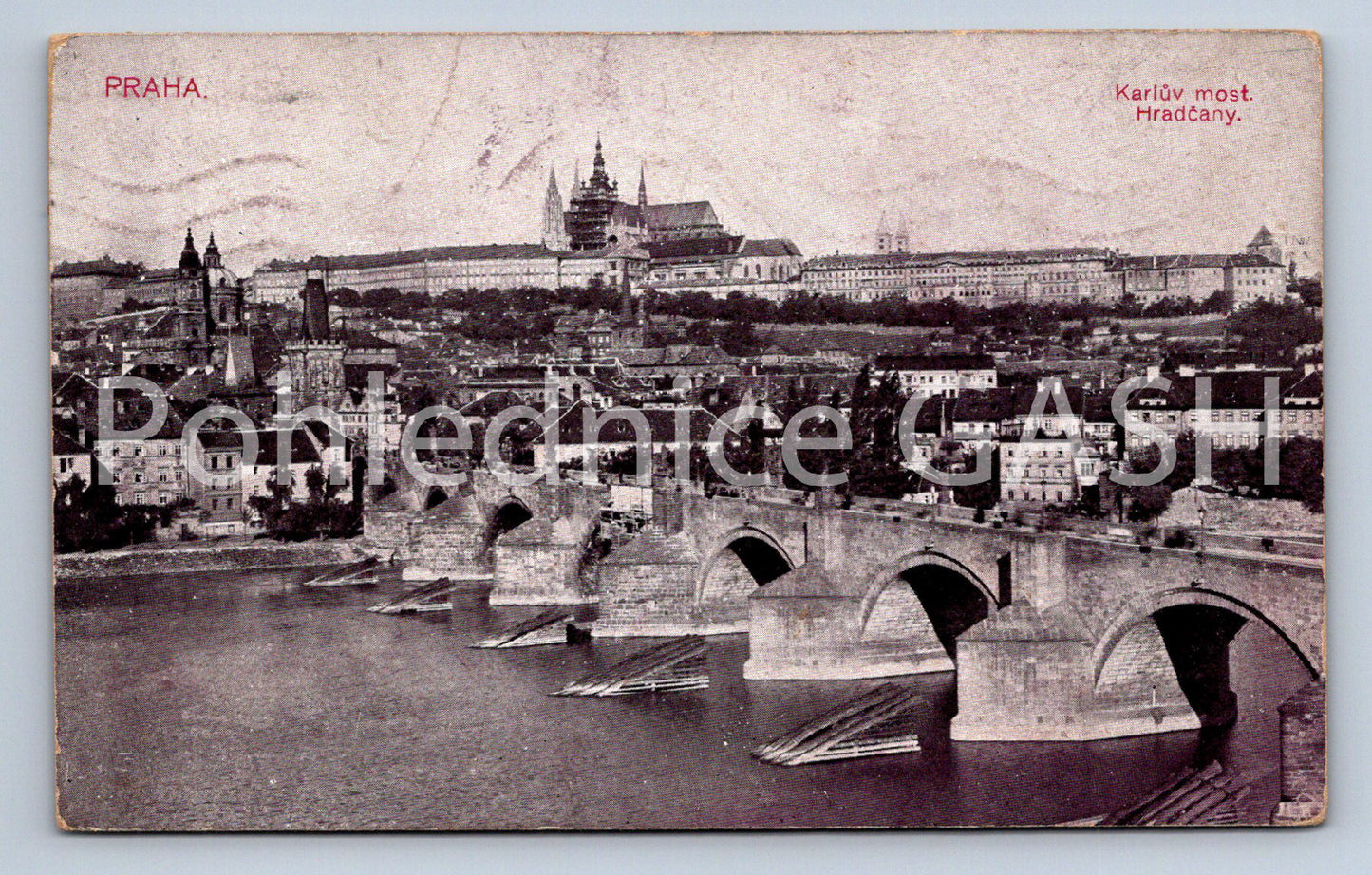 Postcard PRAGUE - CHARLES BRIDGE (ST5576)