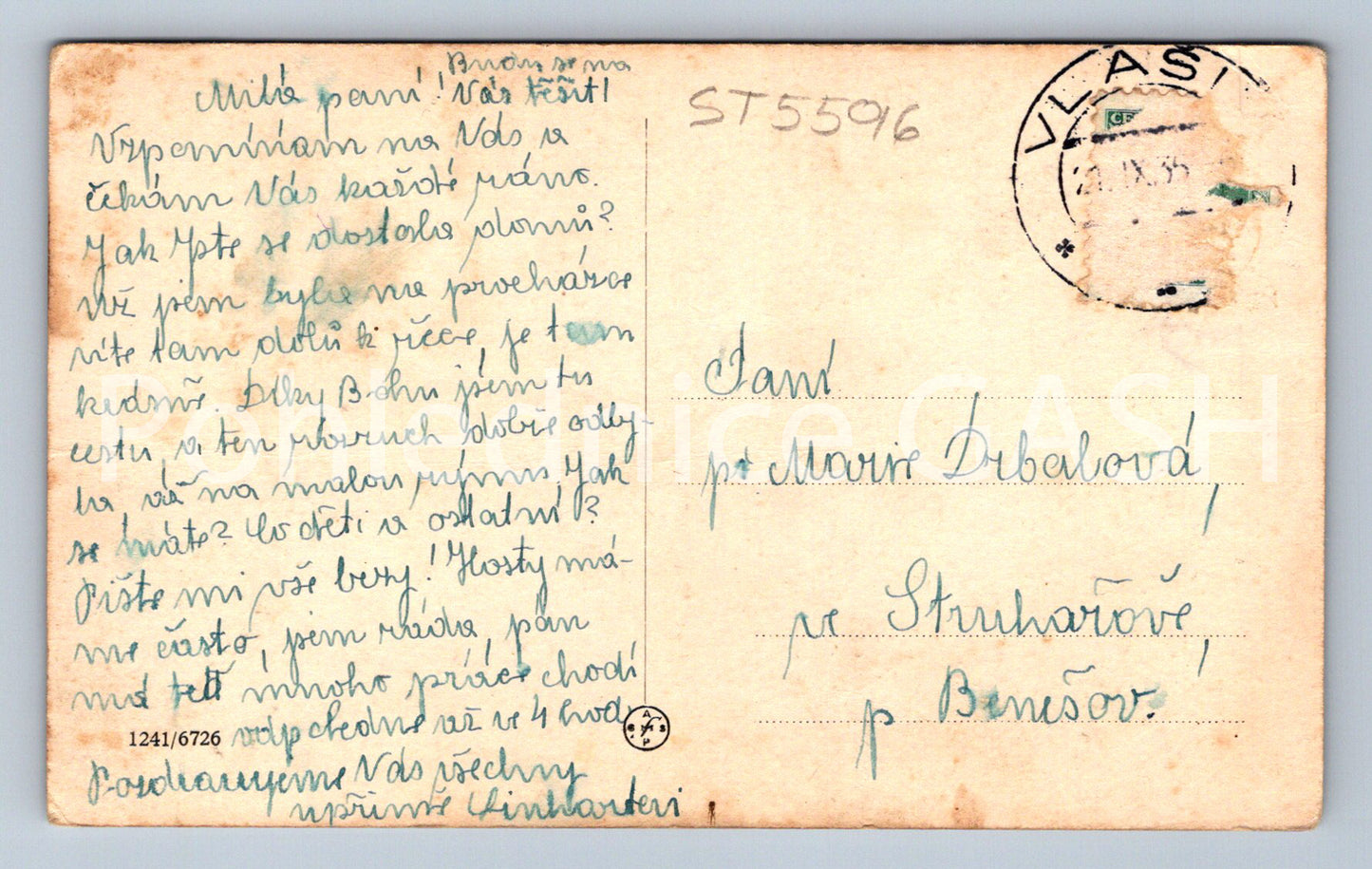 Postcard VLAŠIM (ST5596)