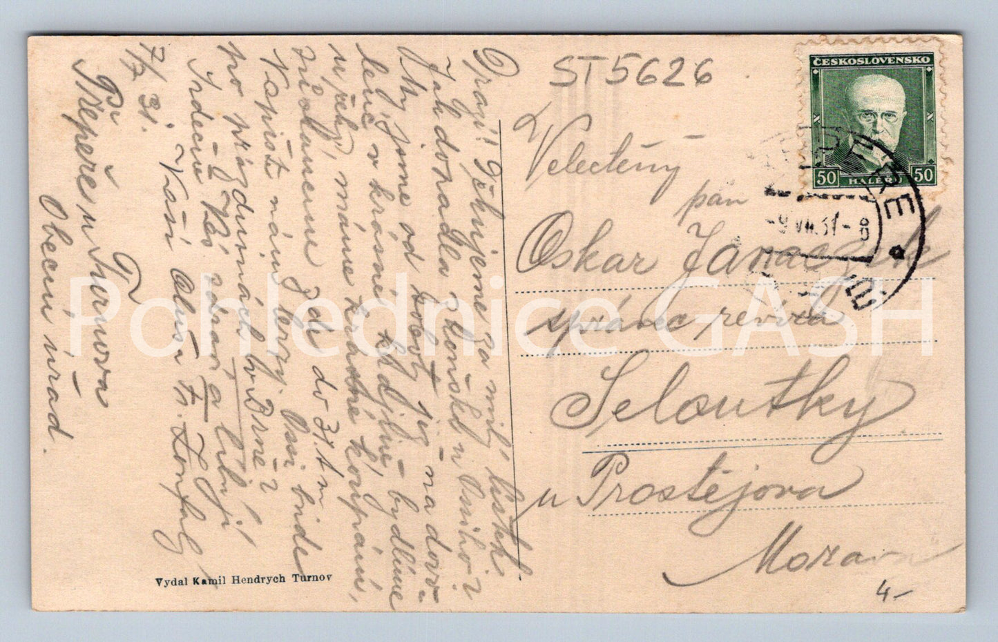Postcard BOHEMIAN PARADISE - SMALL ROCK (ST5626)